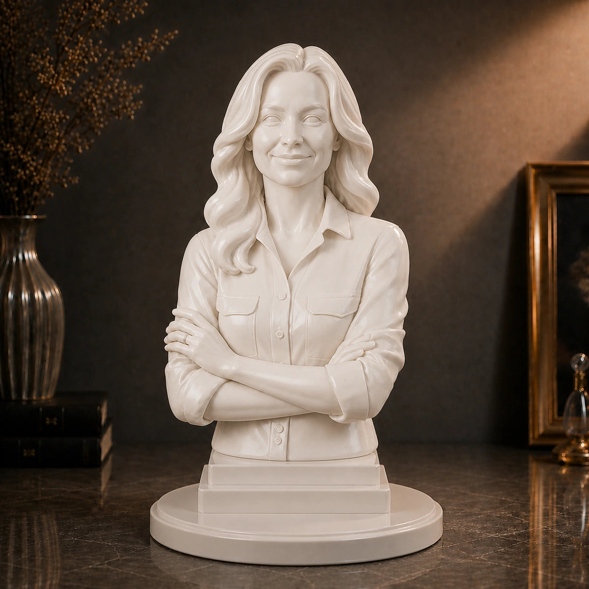Personalizowane popiersie 3D kobiety ze zdjęcia – wyjątkowy prezent dla niej