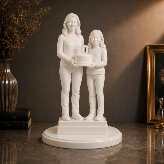 Oryginalny prezent dla córki na 10 urodziny – personalizowana figurka 3D Moje 10 urodziny