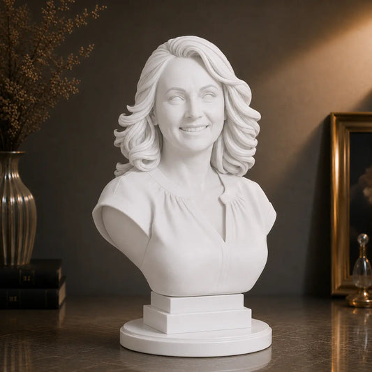 Figurka 3D kobiety ze zdjęcia – prezent dla żony lub babci