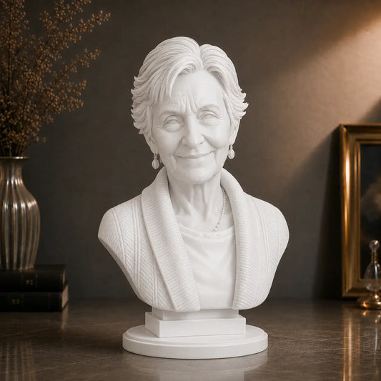 Figurka 3D babci ze zdjęcia – prezent na Dzień Babci