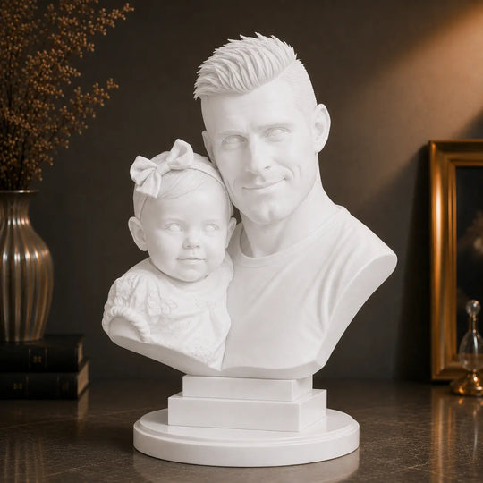 Wyjątkowy prezent dla taty – personalizowana figurka 3D Tata i córka