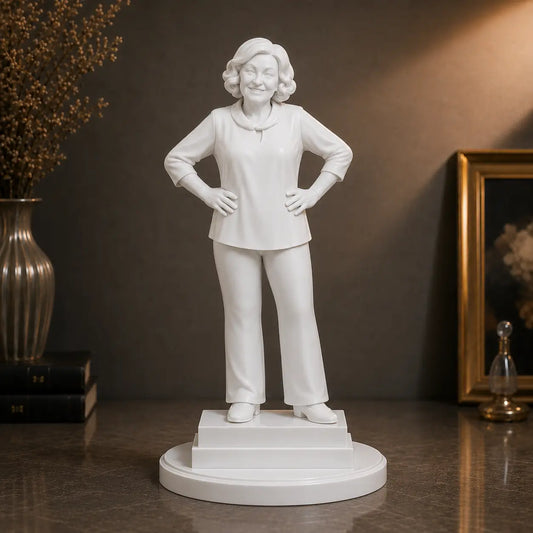 Figurka 3D babci w pełnej postaci ze zdjęcia – prezent na Dzień Babci