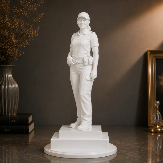 Wyjątkowy prezent dla kobiety – personalizowana figurka 3D Policjantka