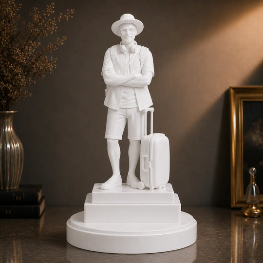 Wyjątkowy prezent dla mężczyzny – personalizowana figurka 3D Podróżnik z pasją