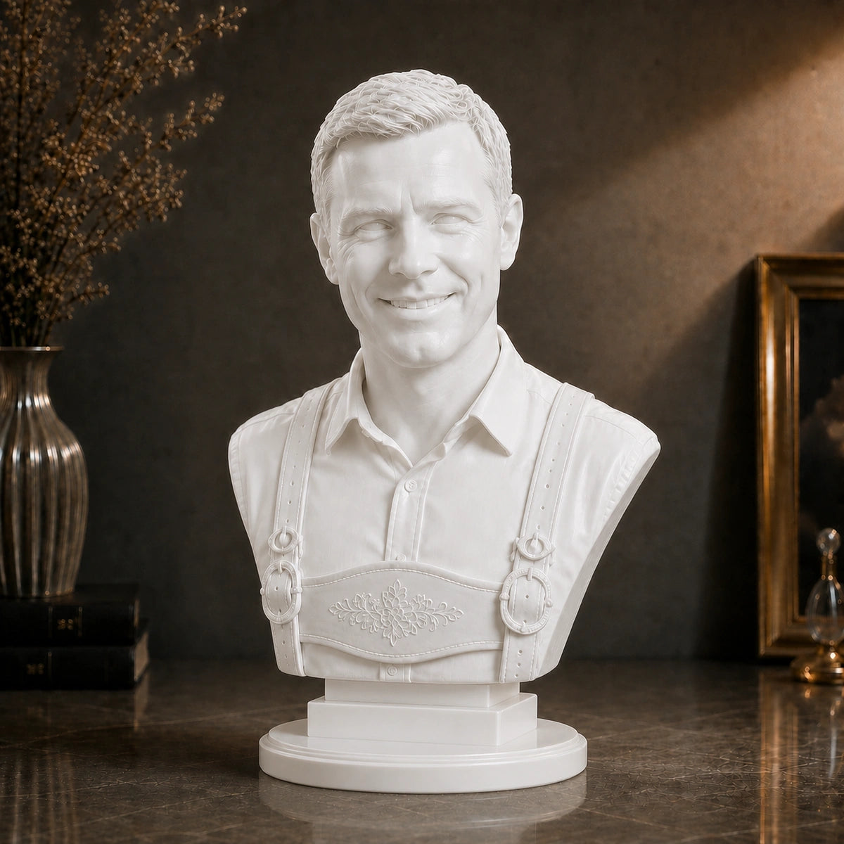 Personalizowana figurka 3D mężczyzny w stroju bawarskim – jego mężczyzna