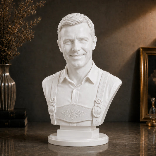 Personalizowana figurka 3D mężczyzny w stroju bawarskim – jego mężczyzna