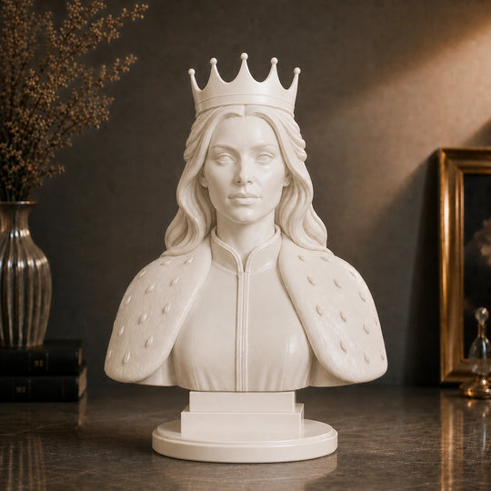 Wyjątkowy prezent dla kobiety – personalizowana figurka 3D Królowa